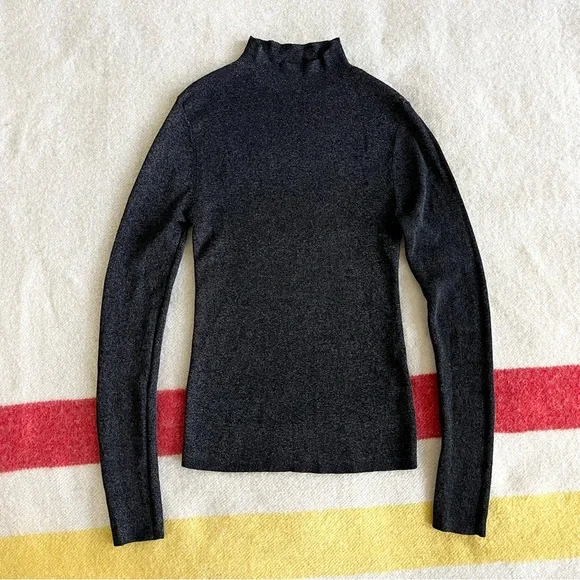 St Agni The Long Sleeve High Neck Knit Top in galaxy - Picture 5 of 11